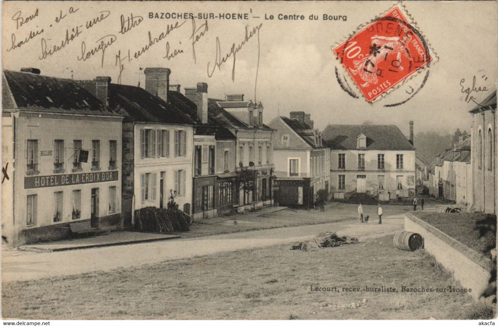 CPA BAZOCHES-sur-HOENE-Le Centre Du Bourg (29618) - Bazoches Sur Hoene