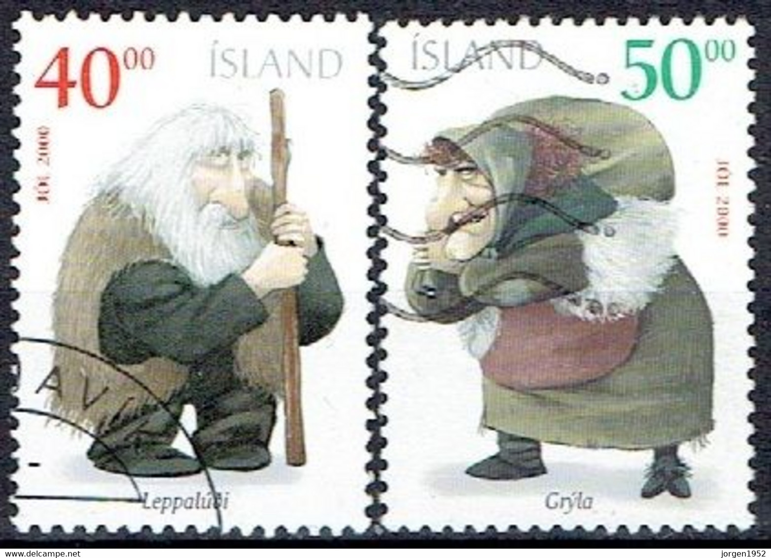 ICELAND # FROM 2000 STAMPWORLD 968-69A   TK: 12¾ X 13¼ - Gebraucht