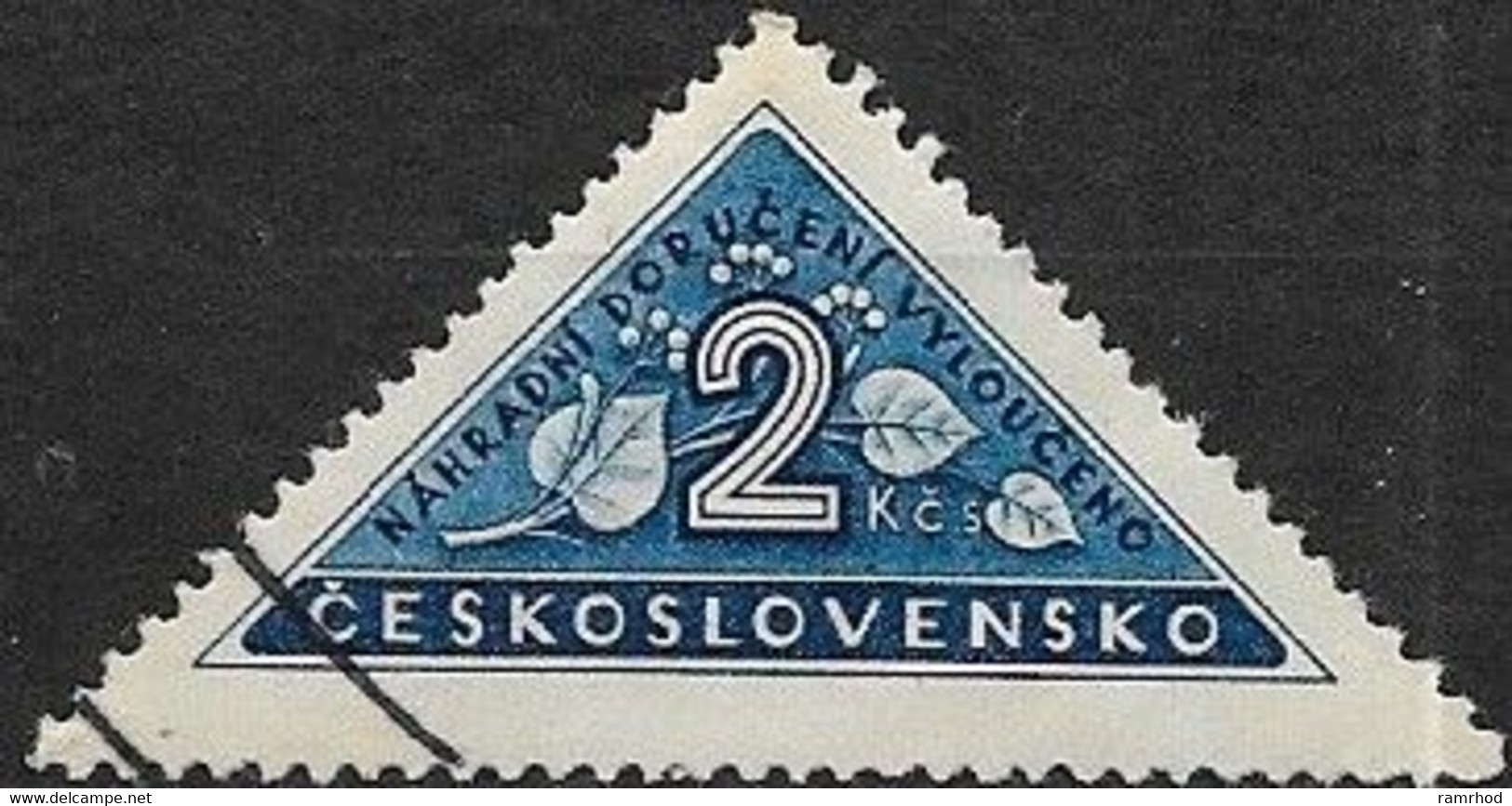 CZECHOSLOVAKIA 1946 Personal Delivery Stamp - 2k - Blue FU - Dienstmarken