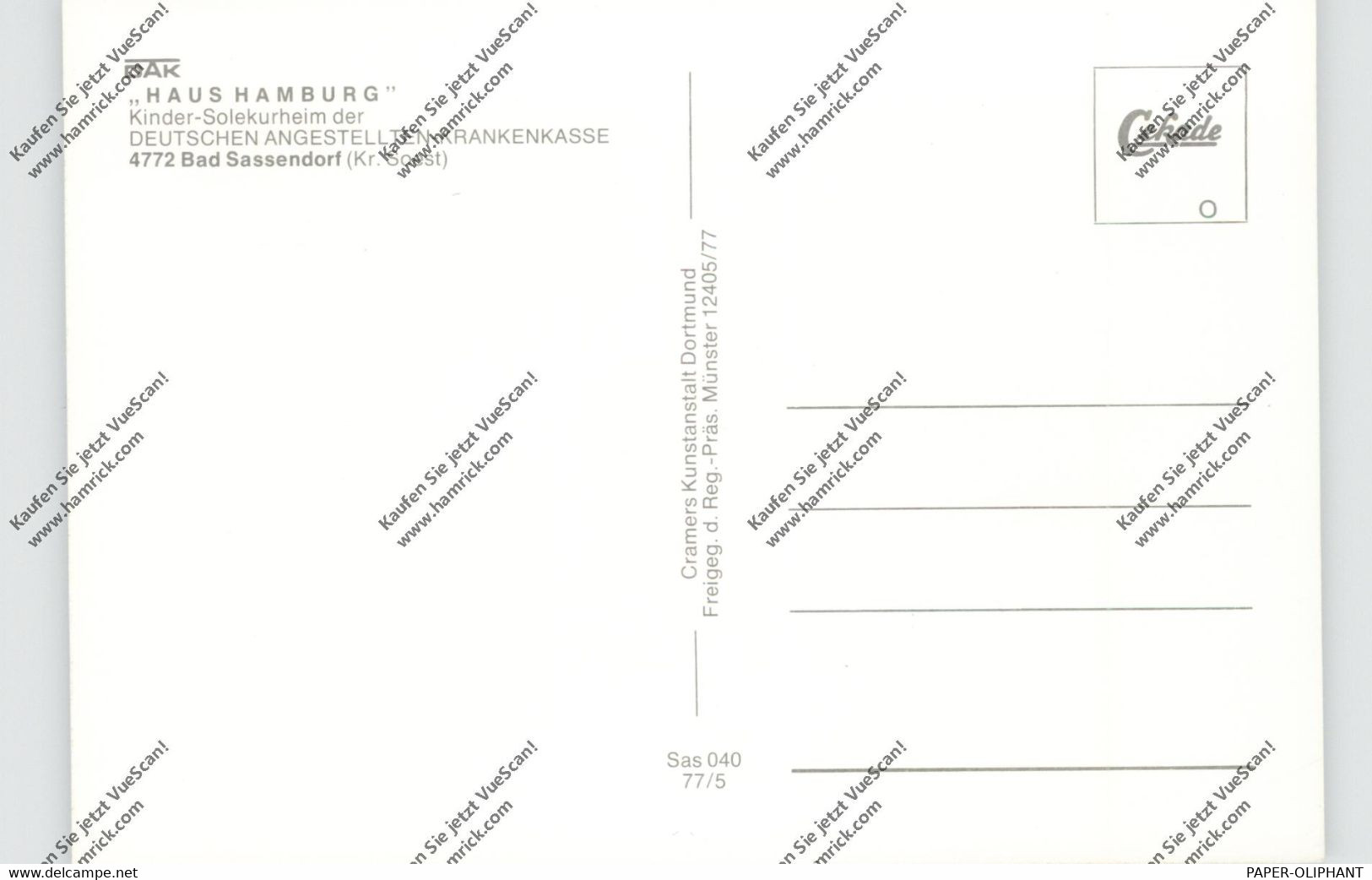 4772 BAD SASSENDORF, Haus Hamburg, Luftaufnahme - Bad Sassendorf