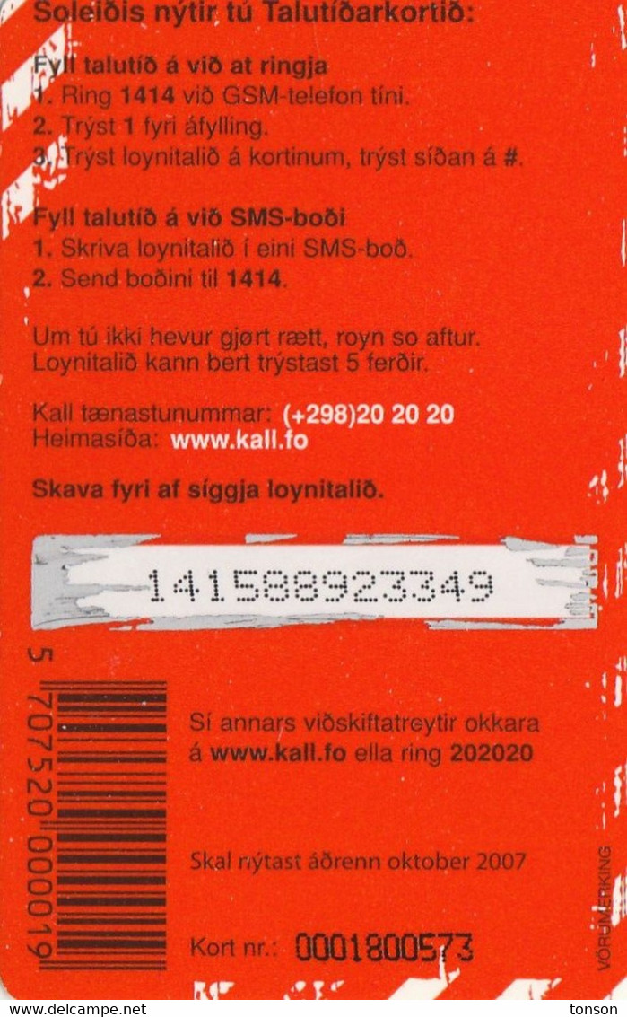 Faroe Islands, FO-KAL-REF-0003, 50 Kr,  FrÆlsi Talutid, 2 Scans,   10-2007 - Isole Faroe