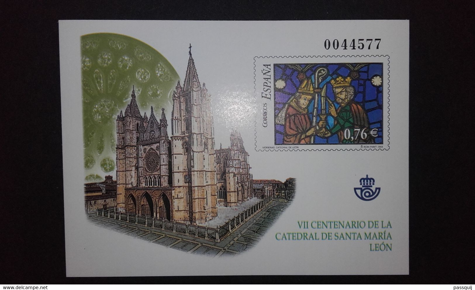 España Año 2003 Prueba De Lujo 81 MNH - Catedral Santa María - León - Sin Fijasellos Spain Espagne - Proofs & Reprints