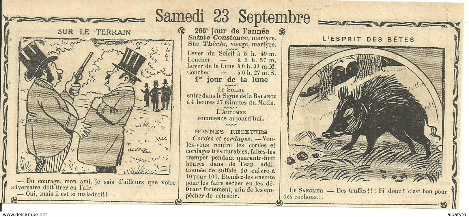 Unclassified Truffe Truffes Sanglier Truffier Tartufo Truffle Almanach 1911 Truffel Cochon Sauvage Humour Humoristique