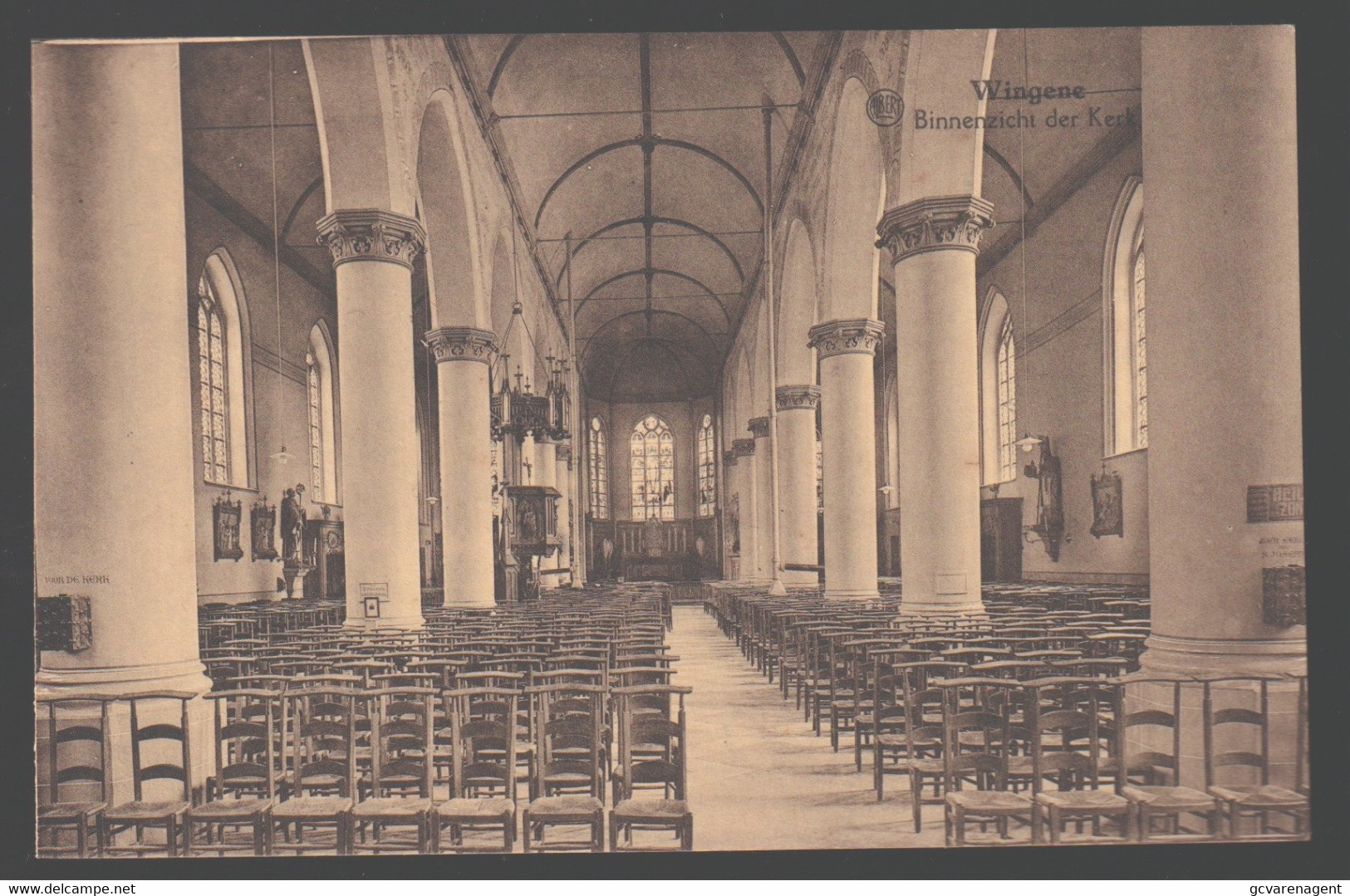 WINGENE   BINNENZICHT DER KERK - Wingene