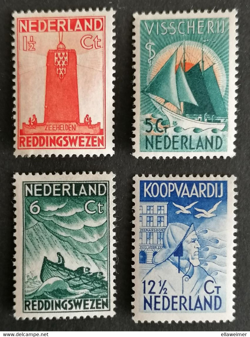 Nederland/Netherlands - Nrs. 257 T/m 260 (postfris Met Plakker) Zeemanszegels 1933 - Autres & Non Classés