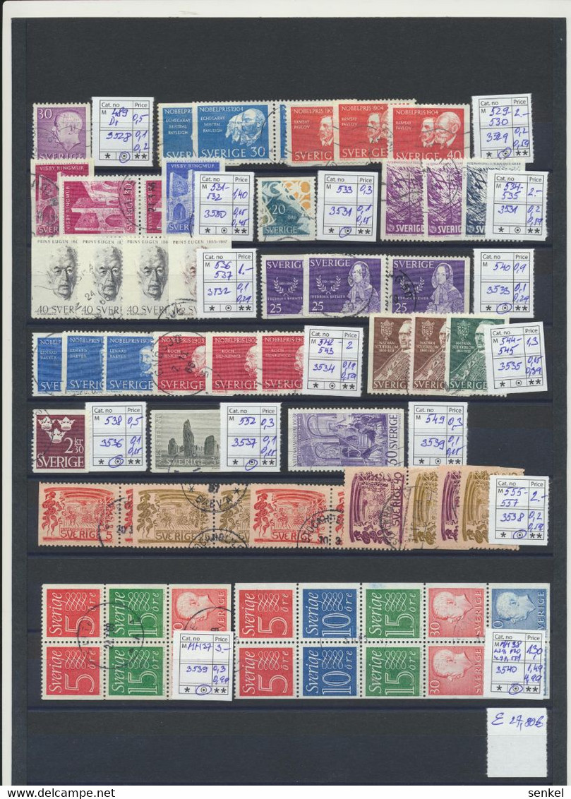 3528...  Sweden Schweden Sverige Set Of Used Stamps - Andere & Zonder Classificatie