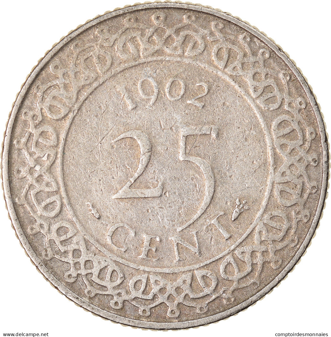 Monnaie, Surinam, 25 Cents, 1962, TTB, Copper-nickel, KM:14 - Surinam 1975 - ...