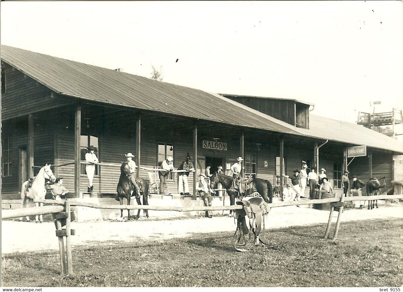 95 AUVERS SUR OISE CARTE PHOTO RANCH RODEO 11 JUILLET 1965 QUE DES AMOUREUX DU CHEVAL - Auvers Sur Oise