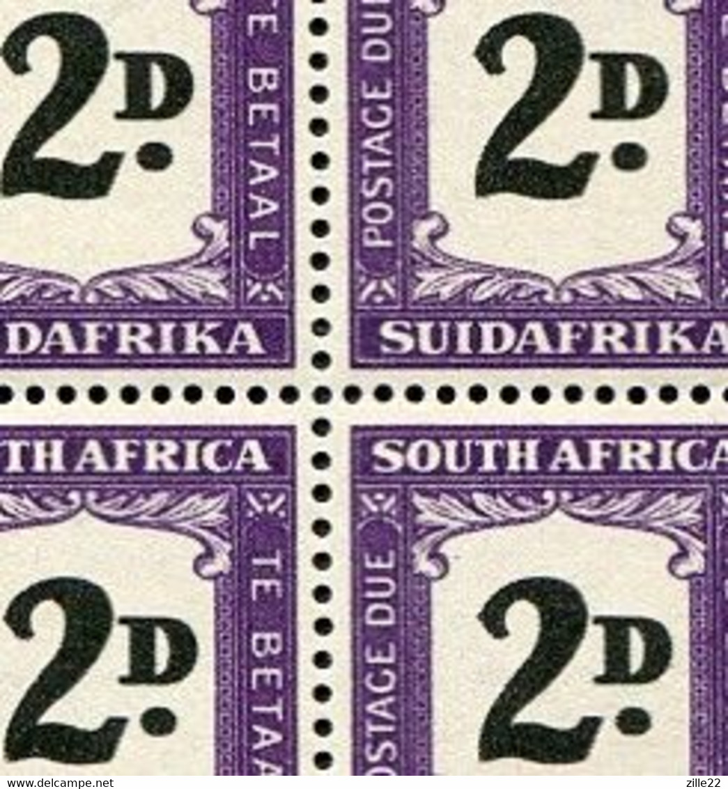 Union Of South Africa Postage Due, Südafrika Portomarken Mi# 36 Postfrisch/MNH - Mayor Variety "thick 2 D" !!!!!!rare!!! - Timbres-taxe