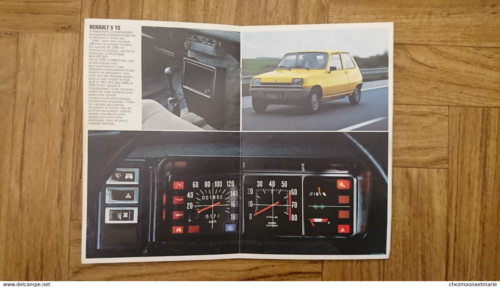 VOITURE RENAULT 5 ANNEE MODELES 1979 - LIVRET DE 31 PAGES FOURNI PAR REGIE A BOULOGNE