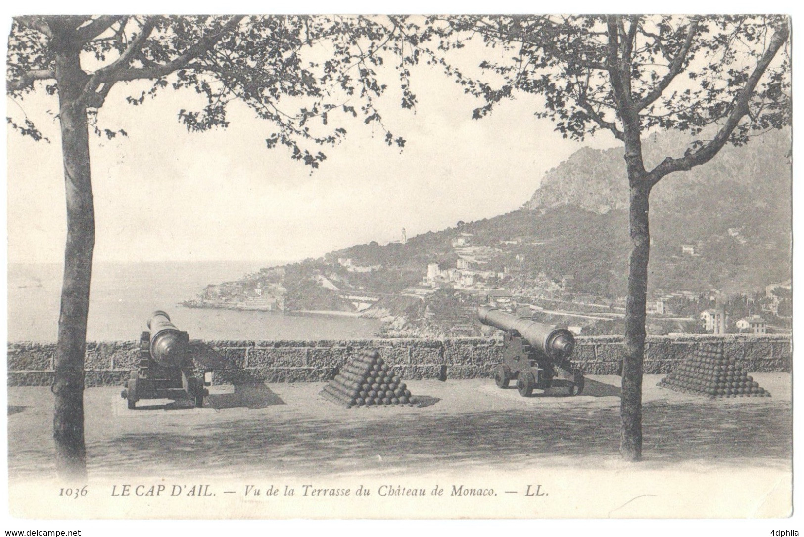 Monaco - 1905 - Vue Sur Le Cap D'Ail Depuis Le Château De Monaco - - Covers & Documents