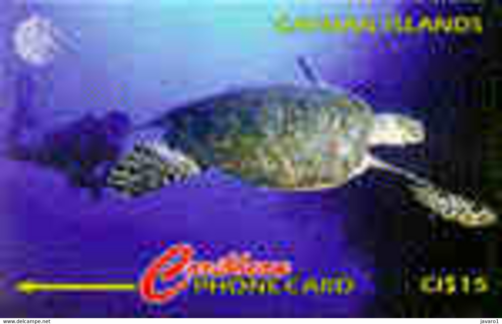 CAYMAN : 047C CI$15 Hawksbill Turtle USED - Iles Cayman