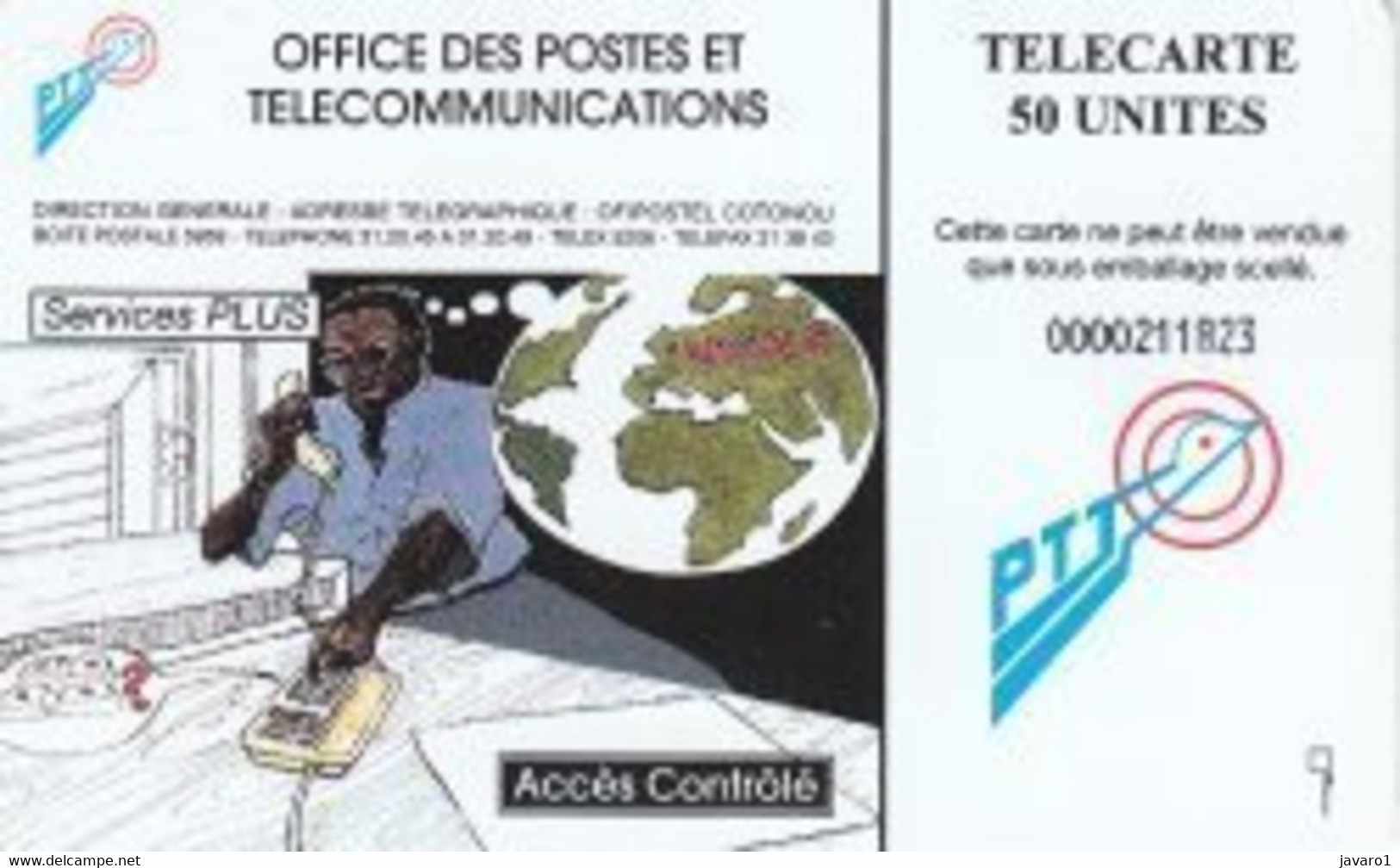 BENIN : BEN15 50u Francophonie Acces Controle USED (x) - Benin