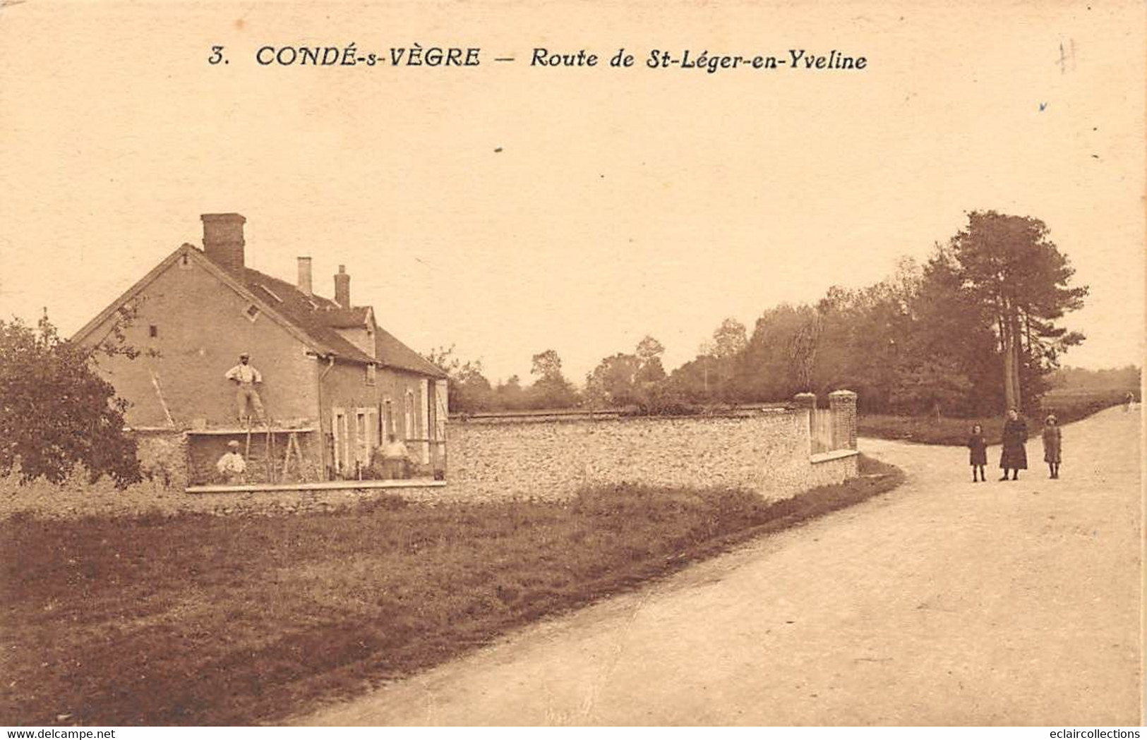 Condé-sur-Vesgre        78       Route De St Léger En Yvelines              (voir Scan) - Sonstige & Ohne Zuordnung