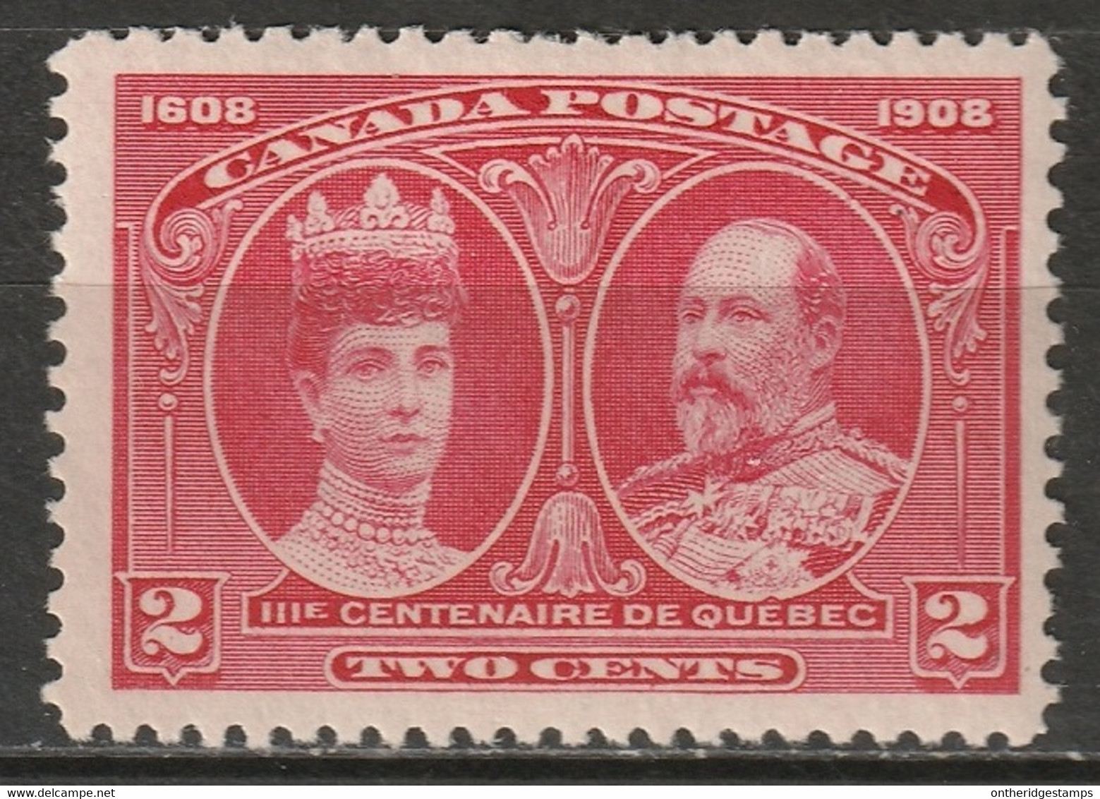 Canada 1908 Sc 98  MH* Minor Disturbed Gum - Ungebraucht