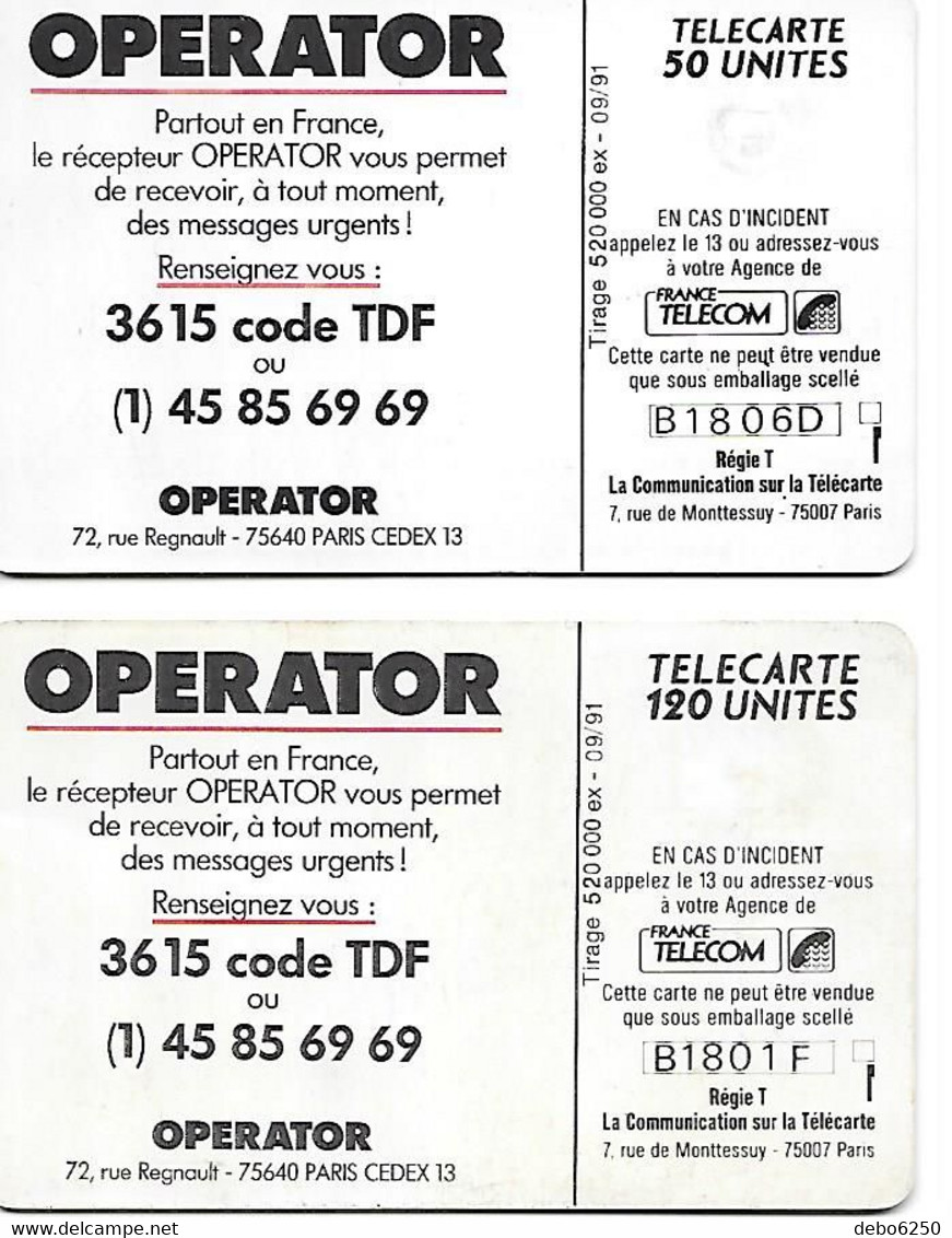 OPERATOR 2 Cartes F 187 Er 188 1991 - Unclassified