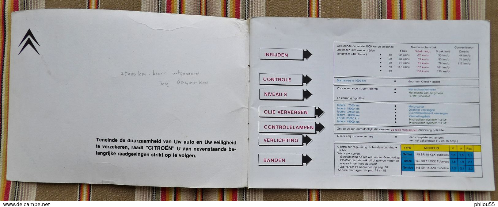 Livret  Instructieboekje CITROEN GSA 1981 - Praktisch