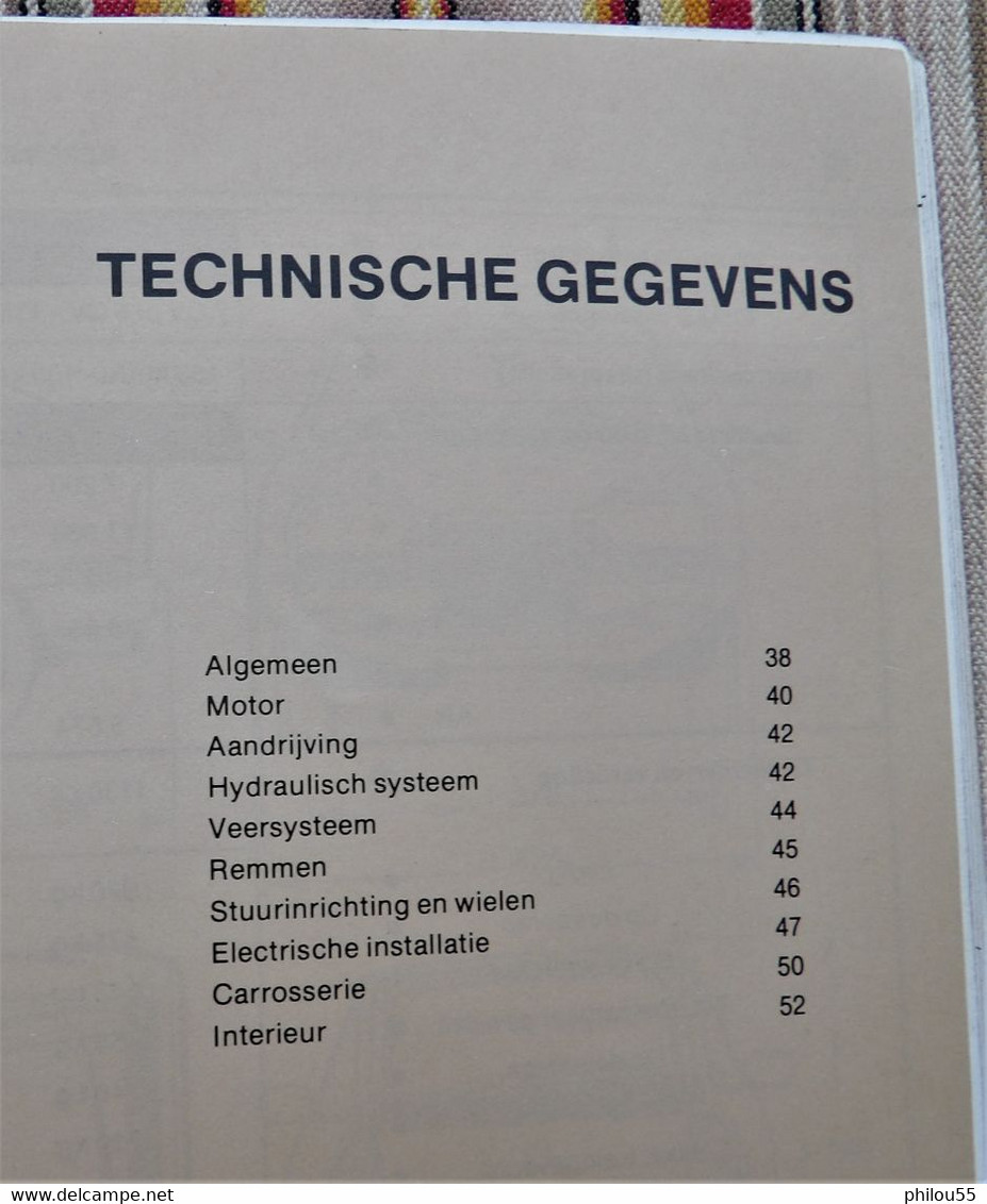 Livret  Instructieboekje CITROEN GSA 1981