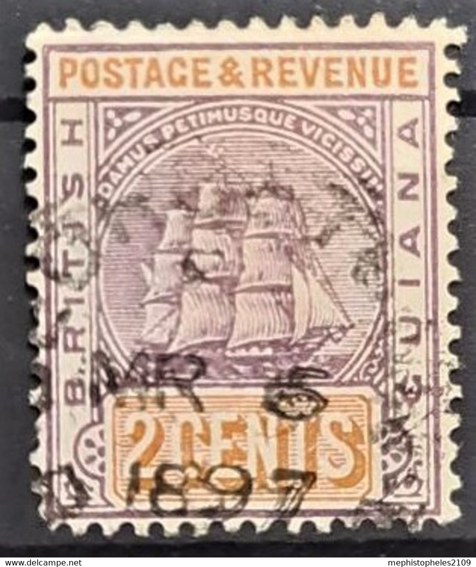 BRITISH GUIANA 1889 - Canceled - Sc# 132 - 2c - Britisch-Guayana (...-1966)