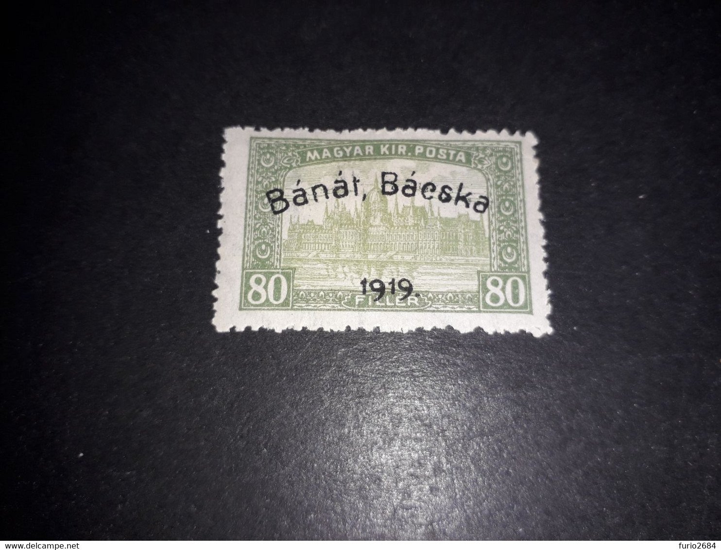 A8MIX02 MAGYAR KIR POSTA TERRITORI BANAT BACSKA 1919 OVERPRINT "X" - Banat-Bacska