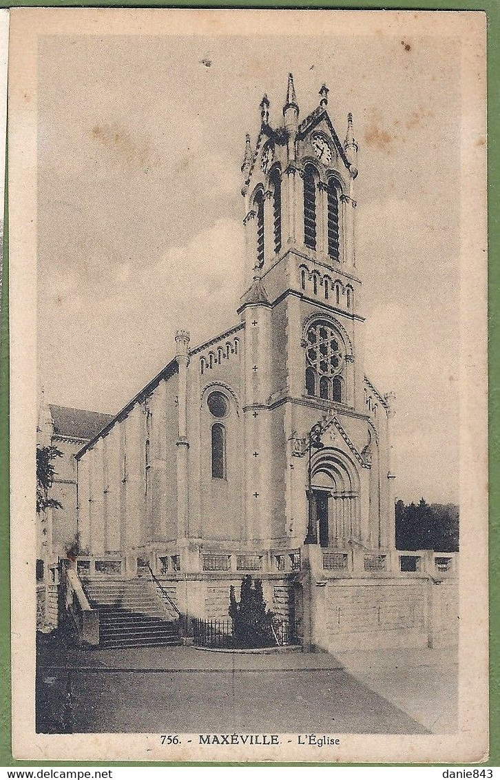 CPA Vue Très Rare - MEURTHE ET MOSELLE - MAXEVILLE - L'ÉGLISE - édition D'Art V. Roeder / 754 - Maxeville