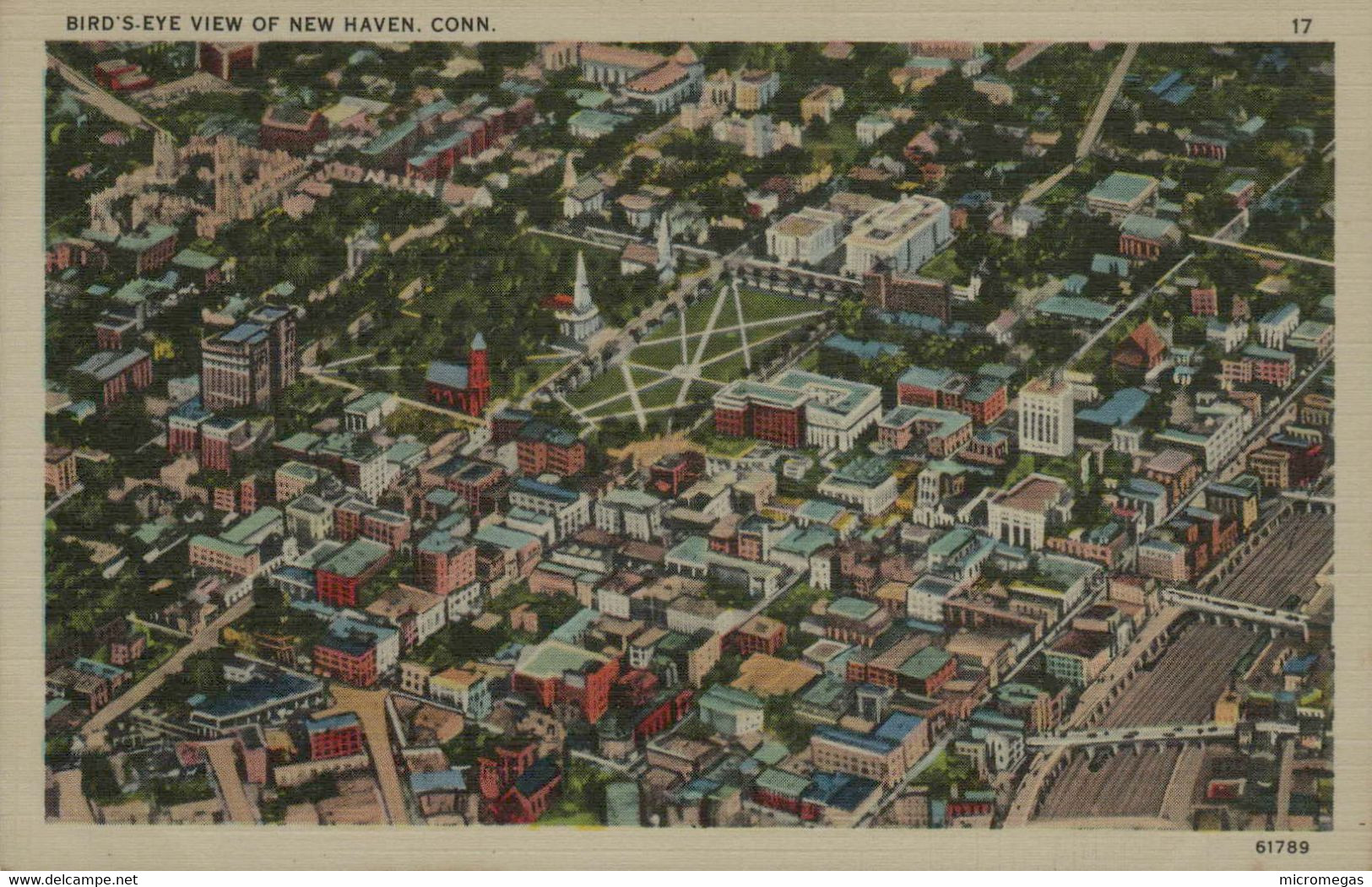 Bird's Eye, View Of New Haven, Conn. - New Haven