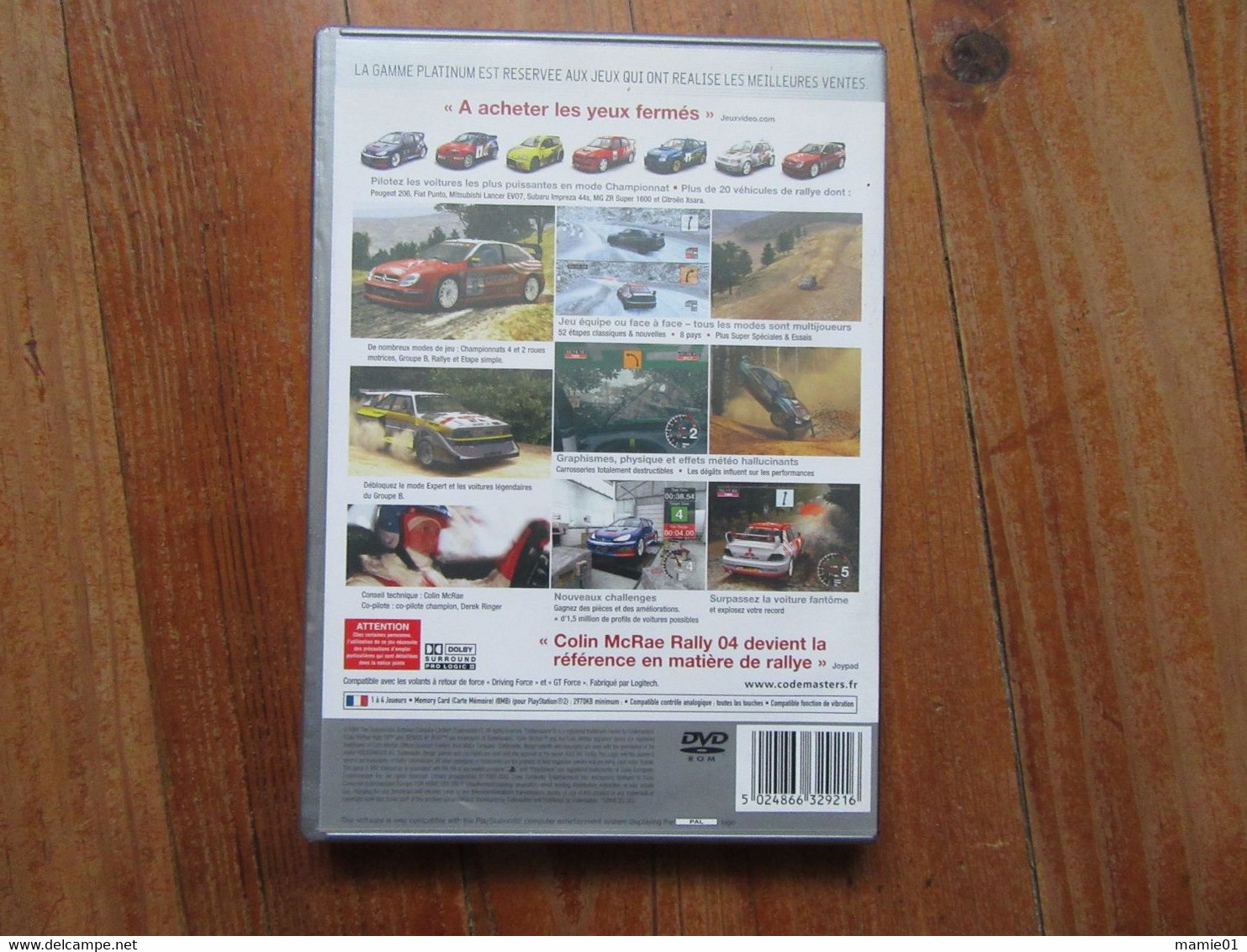 PlayStation 2        DVD      Voitures    Colin Mcrae Rally 04 Devient La Référence En Matière De Rallye - Playstation 2