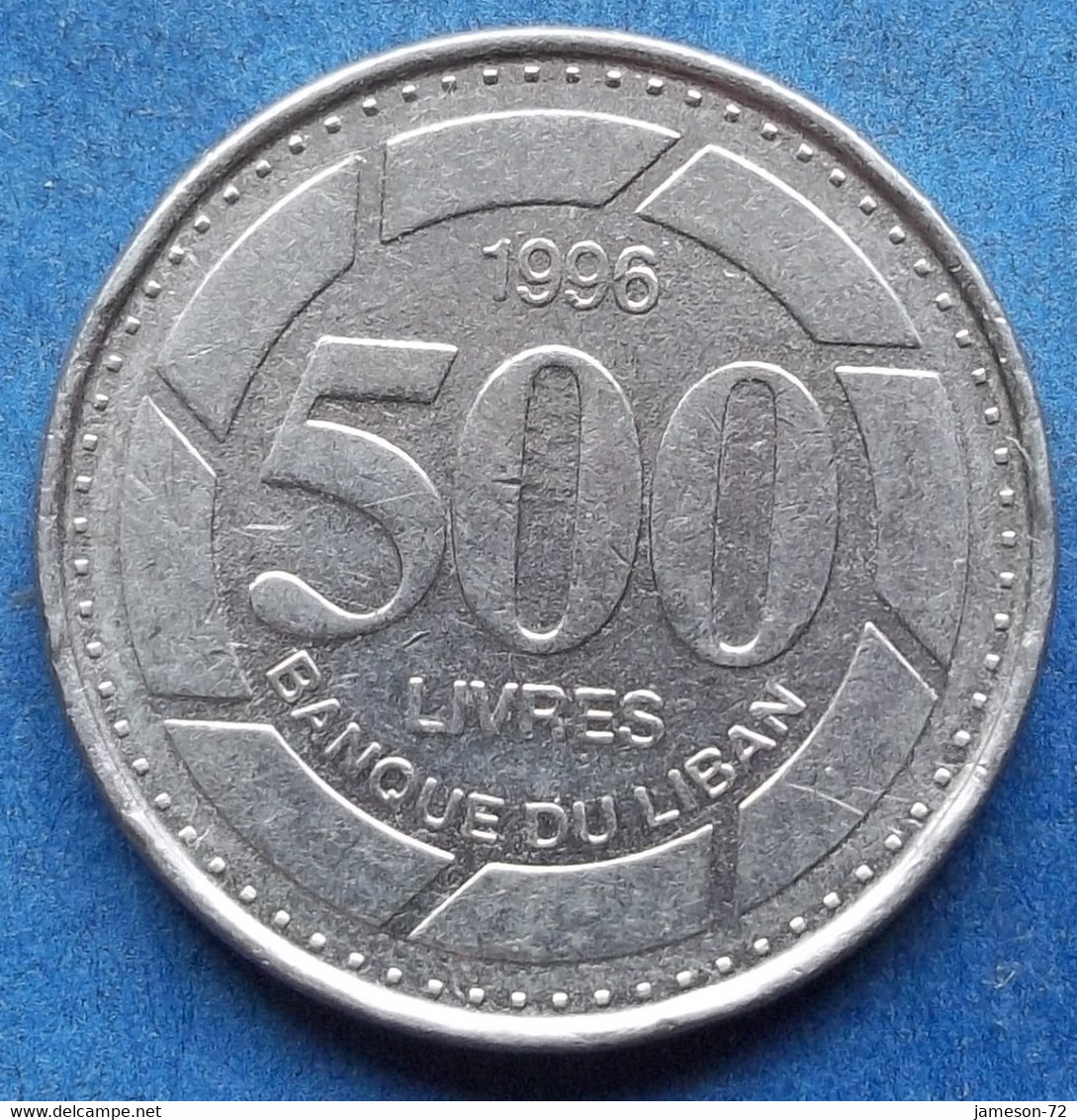 LEBANON - 500 Livres 1996 KM# 39 Independent Republic Asia - Edelweiss Coins - Líbano