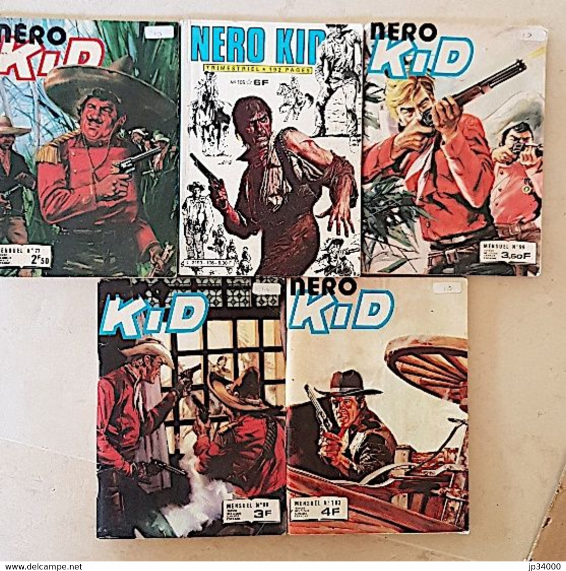 NERO KID Lot De 5 Numéros Différents Le Tout En Bon état.(N° 77+90+99+103+106) - Sammlungen