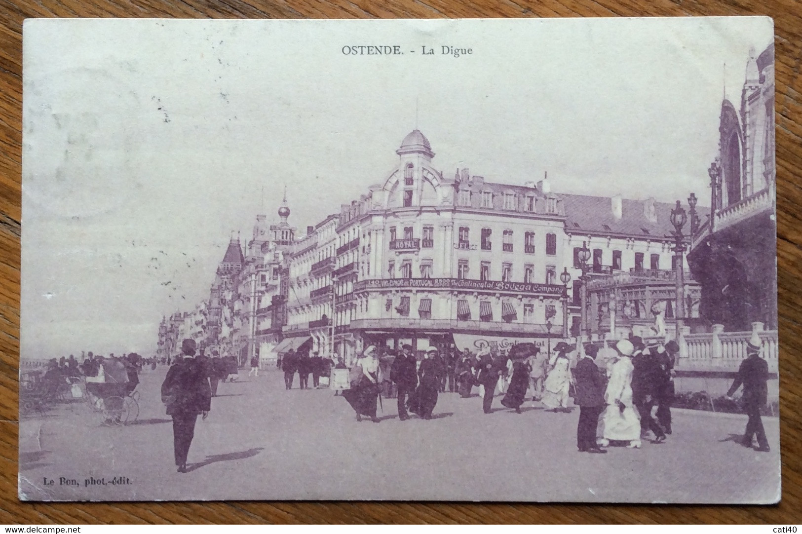 OSTENDE - LA DIGUE - CARTOLINA VIAGGIATA IL 18/7/1913 - ANIMATA CON MOLTI ABITI ALLA MODA DEL TEMPO - Holsbeek