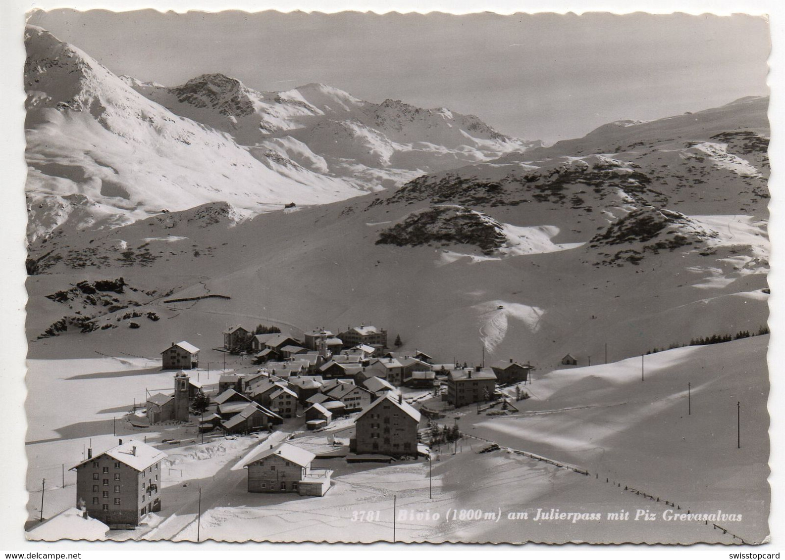 BIVIO Am Julierpass Mit Piz Grevasalvas - Bivio