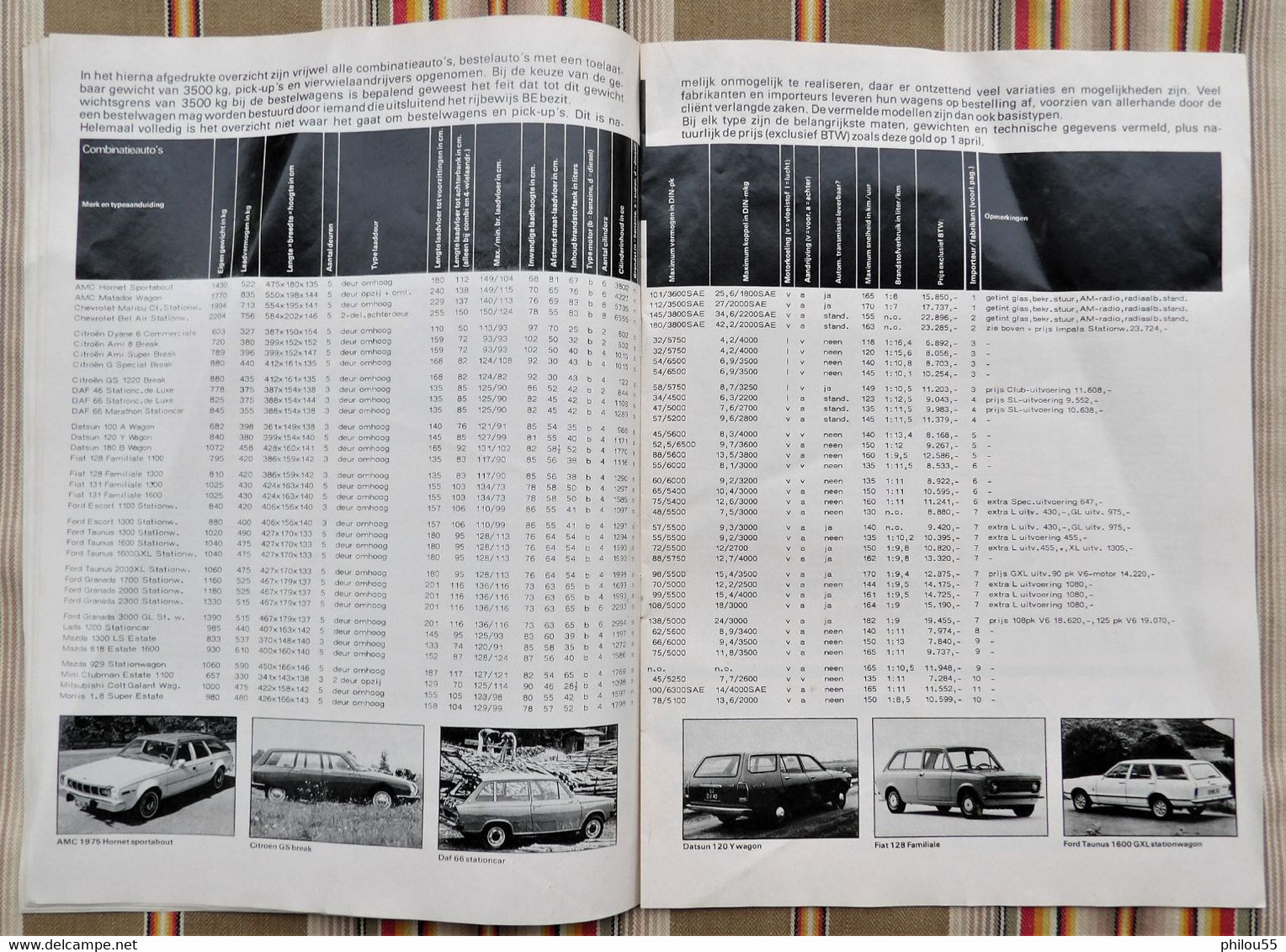 revue publicitaire  DE AUTO ALS WERKTUIG Comparatif utilitaires