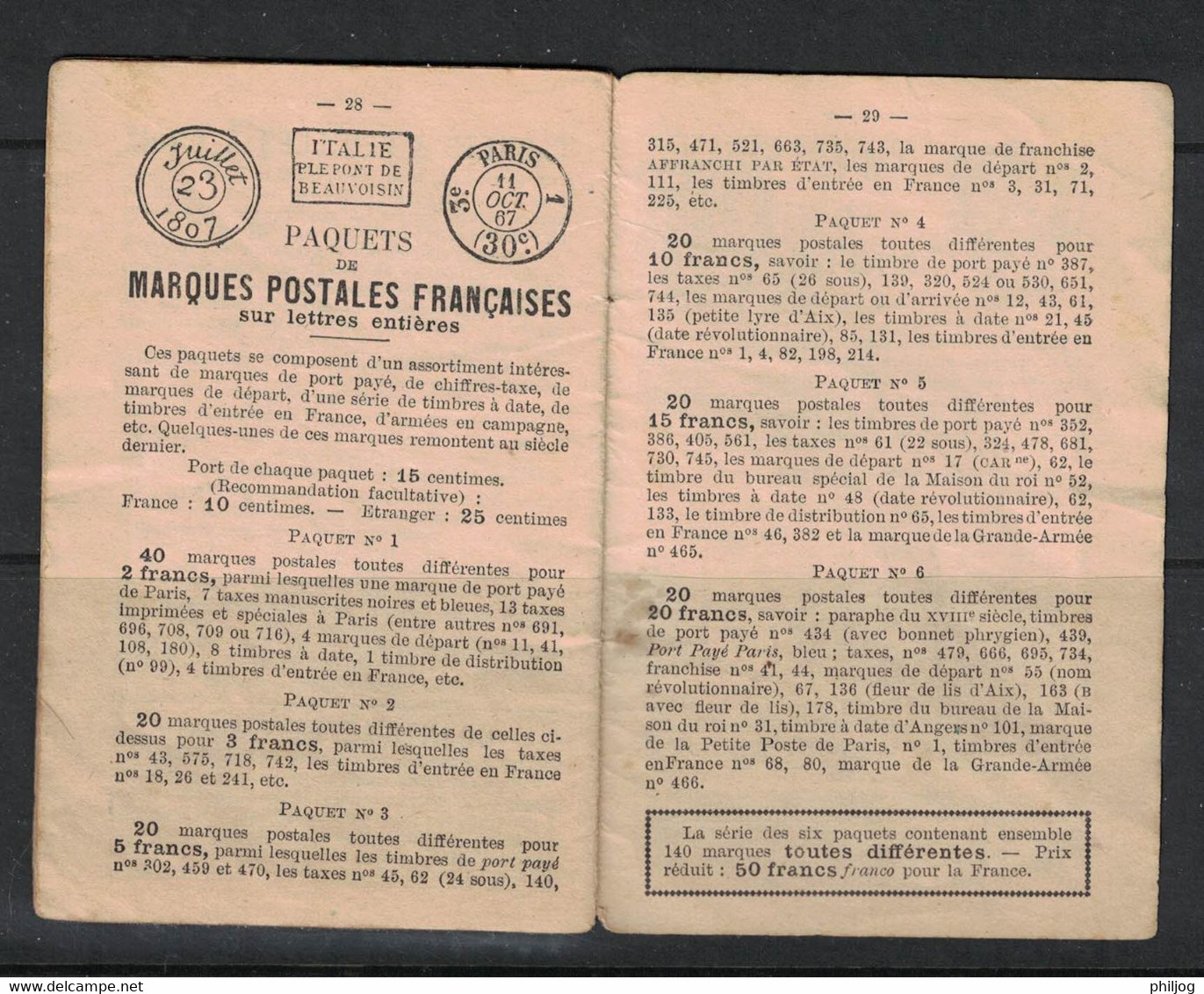 Catalogue Maury Pour Matériel Philatélique Divers - 32 Pages + Couverture - Date De 1910 Environ - France