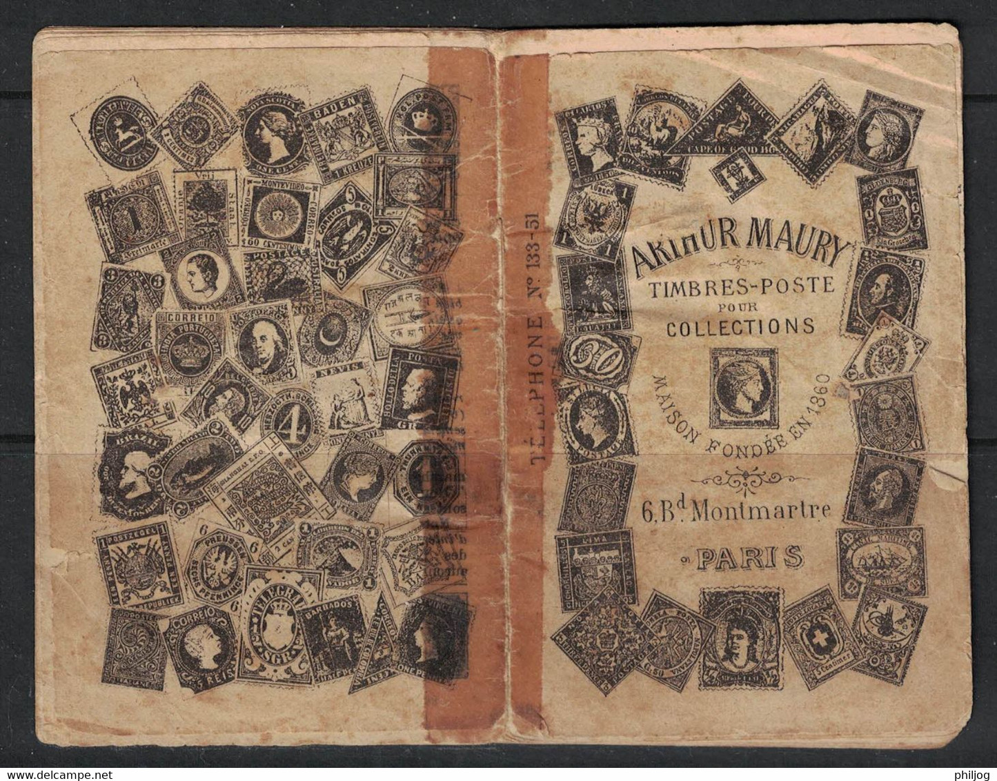 Catalogue Maury Pour Matériel Philatélique Divers - 32 Pages + Couverture - Date De 1910 Environ - France