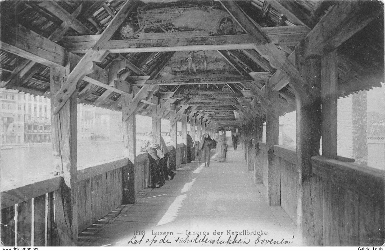 Luzern Inneres Der Kapellbrücke - Animée - Lucerne