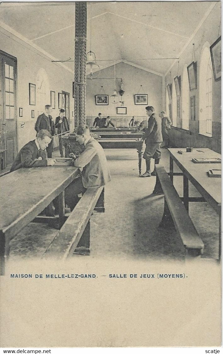 Melle - Lez - Gand   -   Salle De Jeux (Moyens).   -   1906   Naar   Anvers - Melle