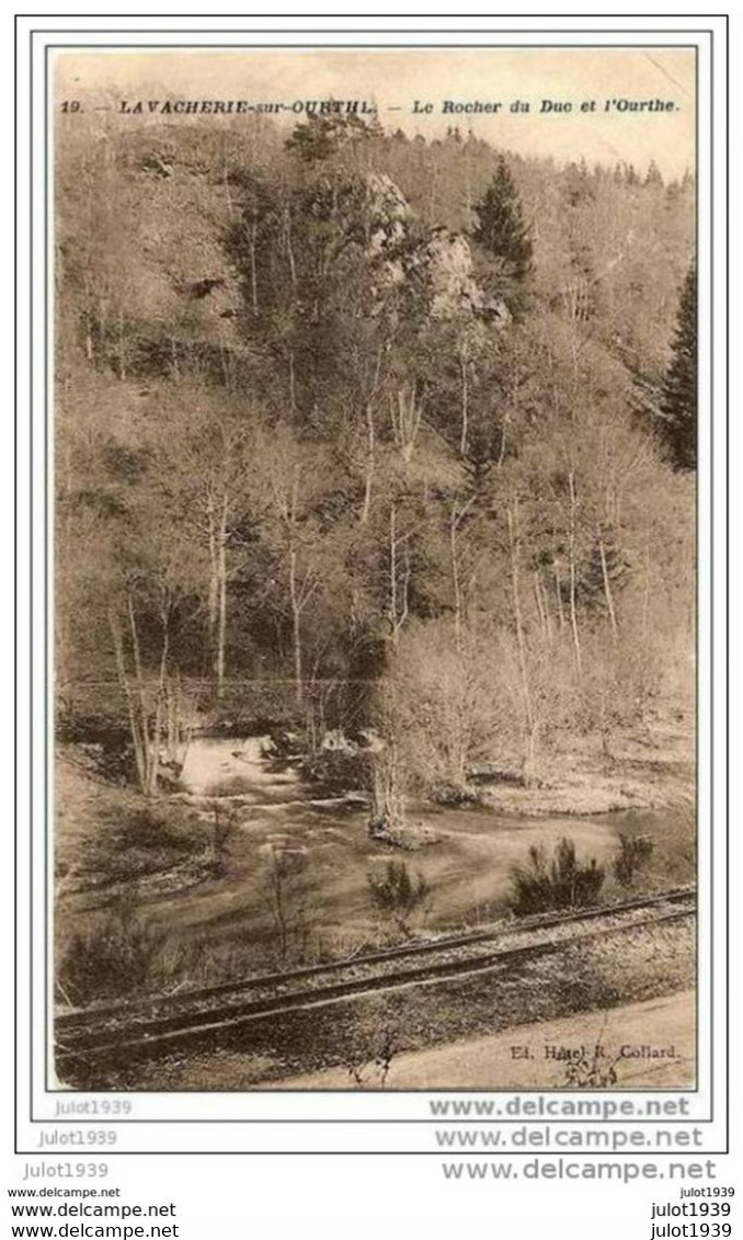 LAVACHERIE ..-- RAILS Du TRAM ..-- Le Rocher Du Duc. 1909 Vers BXL ( Melle J. BERNARD ) . Voir Verso . - Sainte-Ode