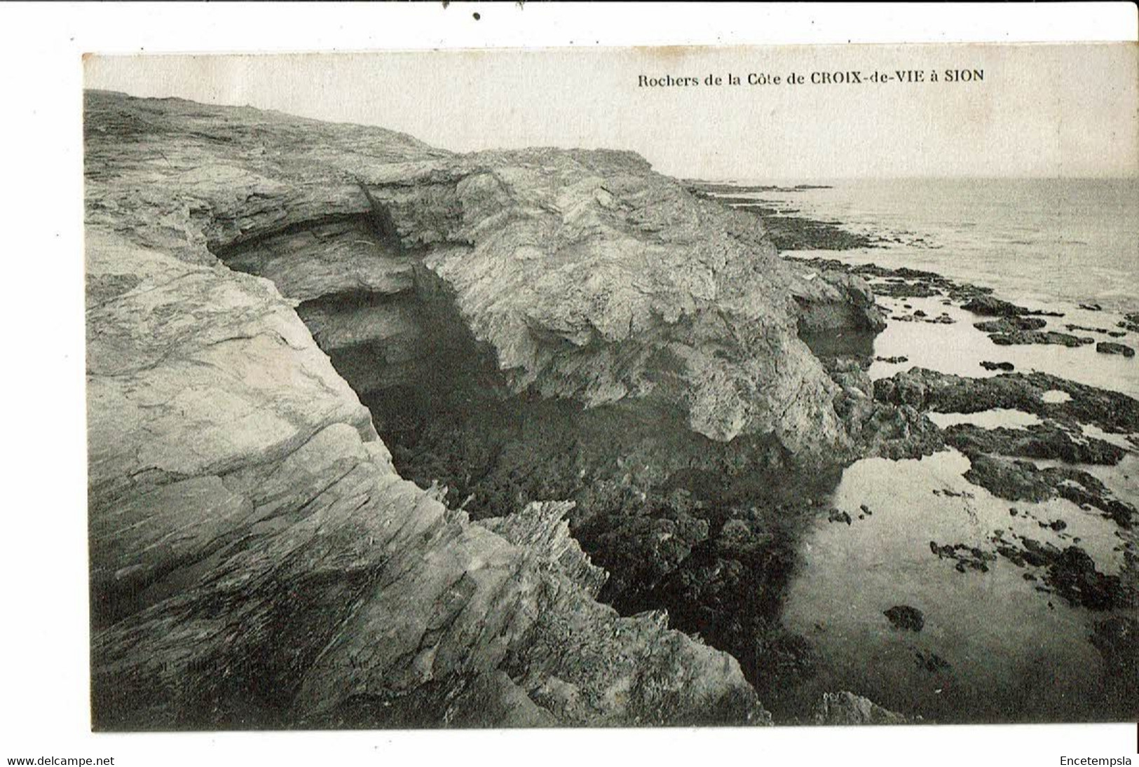 CPA Carte Postale-France-Sion-Saint-Hilaire-de-Riez-Rochers De La Croix De Vie  -*1911 VM26000p - Saint Hilaire Des Loges