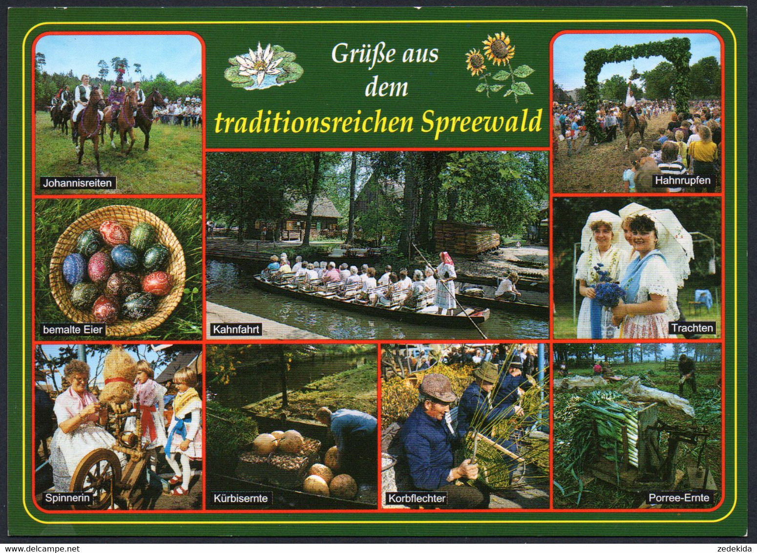 E2811 - TOP Spreewald - Trachten - Verlag Schöning - Luebbenau