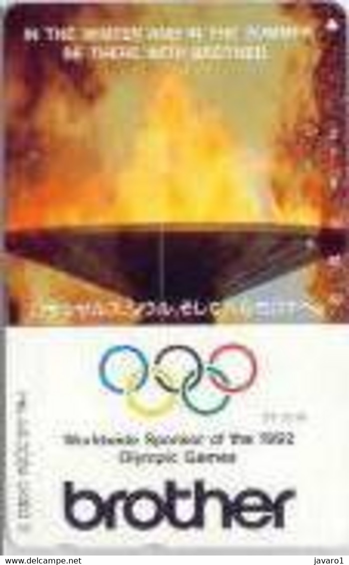 SPAIN_JAPA : EM060 BROTHER Olympic Flame JTS25-09 Vertical USED - Autres & Non Classés