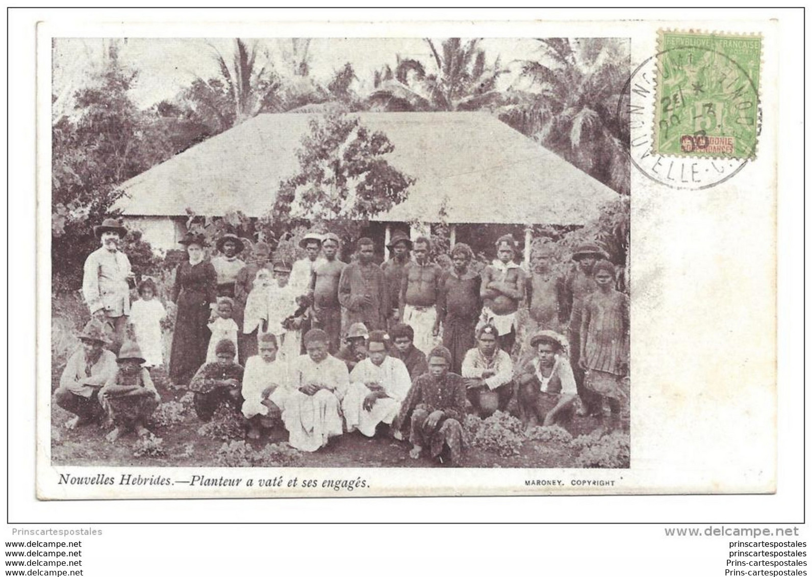 CPA Nouvelles Hébrides Planteur à Vaté Et Ses Engagés - Vanuatu