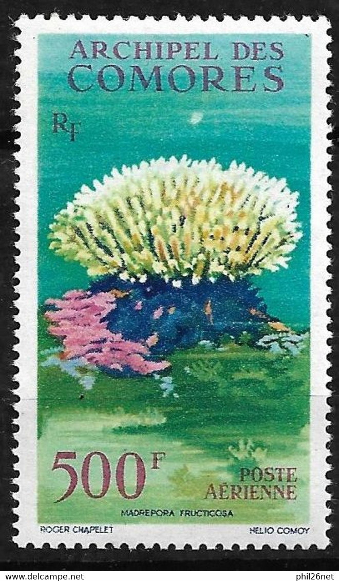 Poste Aérienne N° 6 Fleur De Corail Madrepora Fructicosa Neuf  * *  B/TB = MNH F/VF  - Airmail