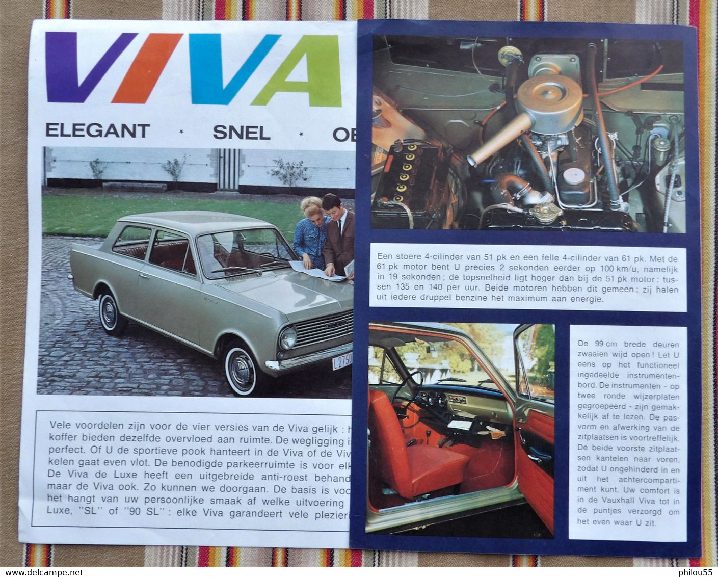 Depliant VAUHXALL VIVA 1963 1966 General Motors - Sachbücher