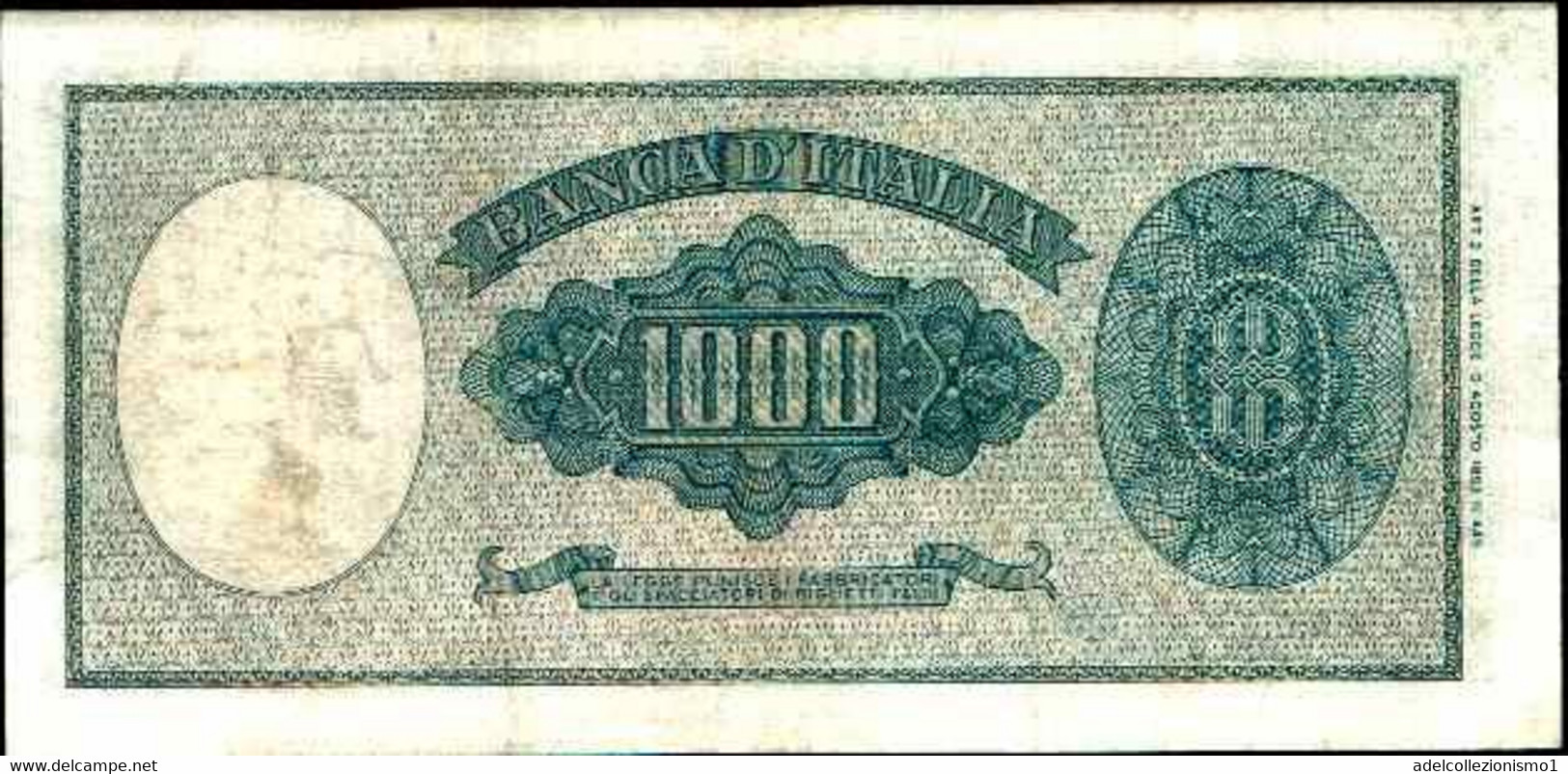 29677) 1000 LIRE ITALIA ORNATA DI PERLE DECR 25 SERTTEMBRE 1961-FDS - 1000 Liras