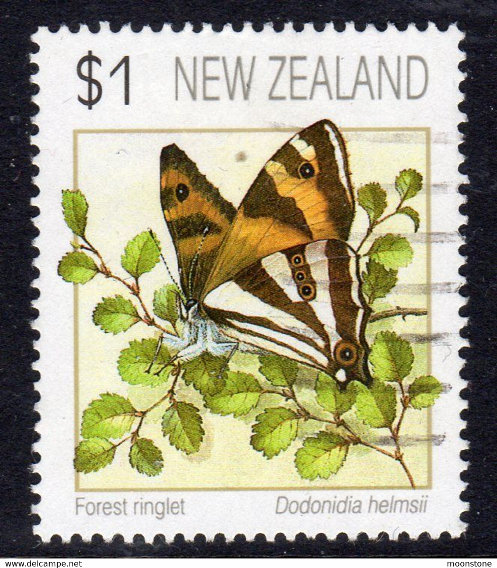 New Zealand 1991 Butterflies $1.00 Value, Used, SG 1635 - Gebraucht