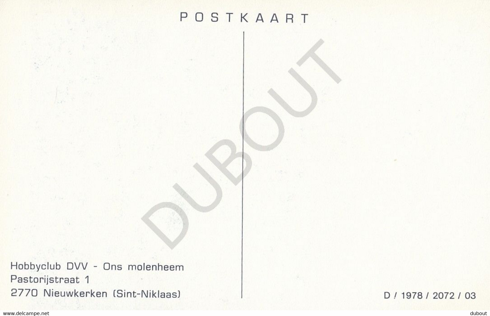 Postkaart/Carte Postale PAMEL - Molen - Keirekensmolen (C250) - Roosdaal