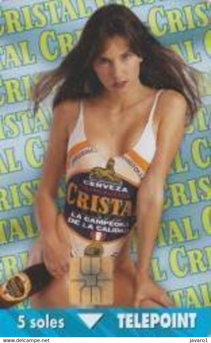 PERU : PTE-098 S5  CRISTAL BEER CALENDAR 1997 USED - Peru