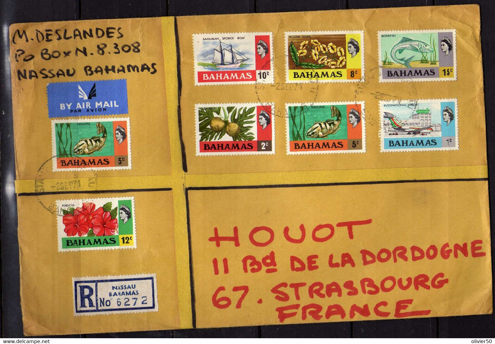 Bahamas (1971) - Lettre   Pour La France - Autres & Non Classés