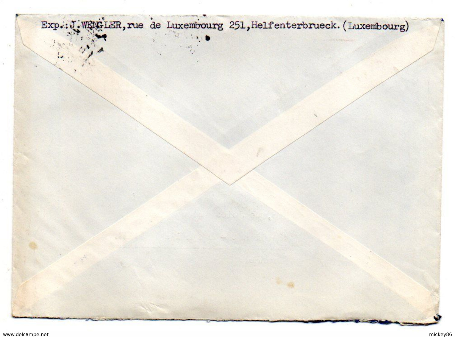 Luxembourg --1960--lettre De LUXEMBOURG  Pour St DENIS (France)- Timbre Seul Sur Lettre ......cachet... - Covers & Documents