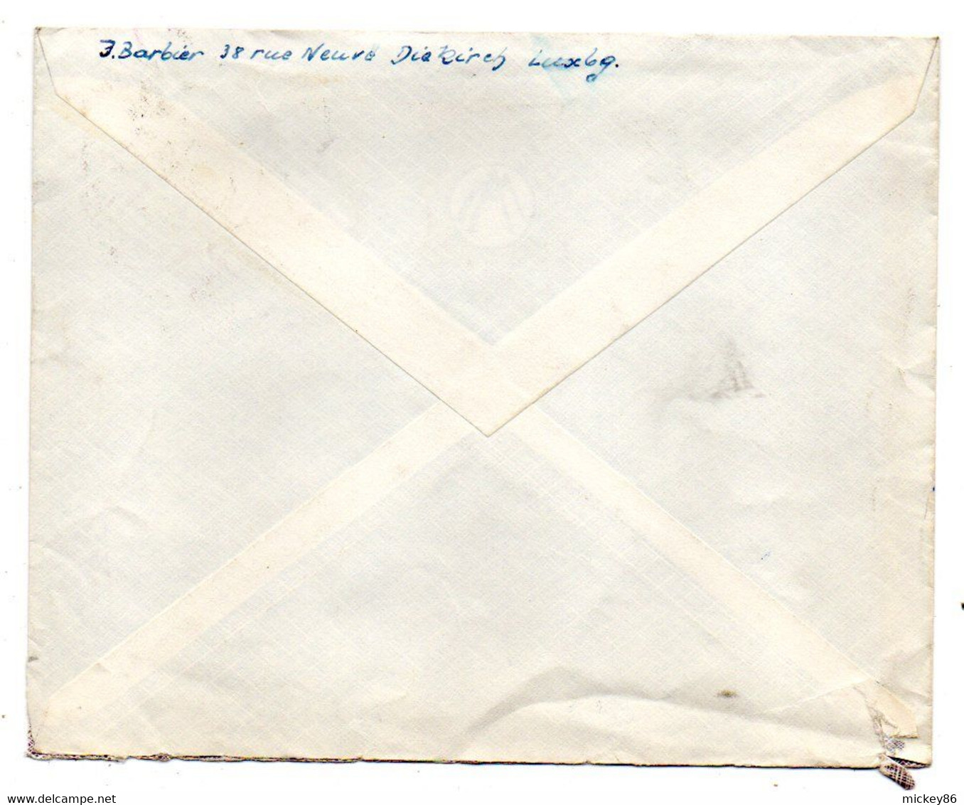 Luxembourg --1959--lettre De DIEKIRCH  Pour St DENIS (France)- Timbre EUROPA  Seul Sur Lettre ......cachet... - Storia Postale